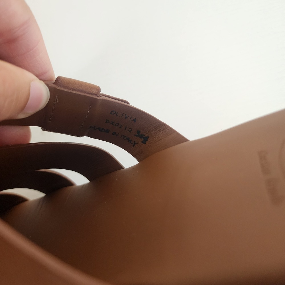 Church's Olivia Leather Fisherman Slide Sandals Brown EU 36.5 Italy summer‎ - Picture 8 of 13